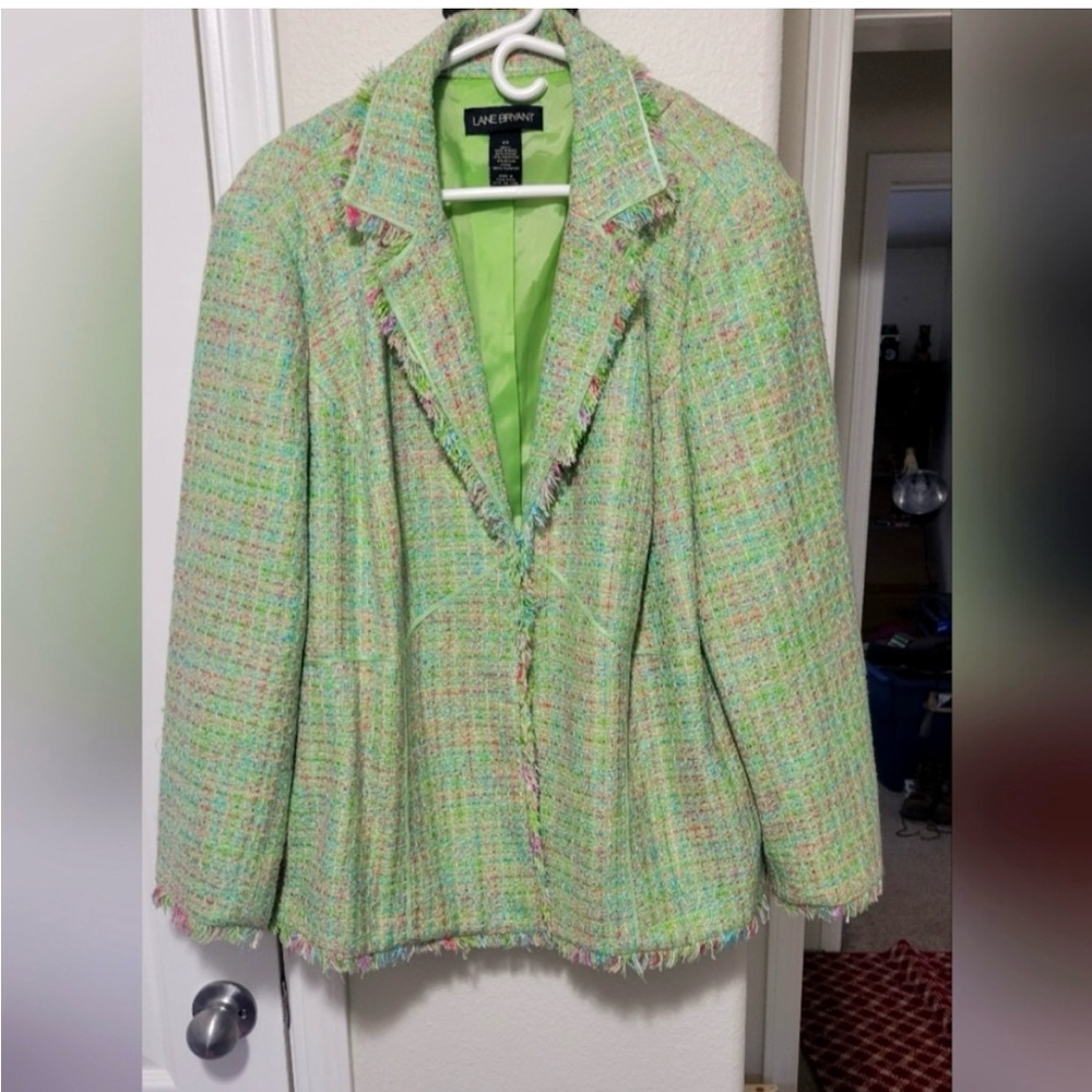 Lane Bryant multicolored blazer. Great summer colors. Plus size 22